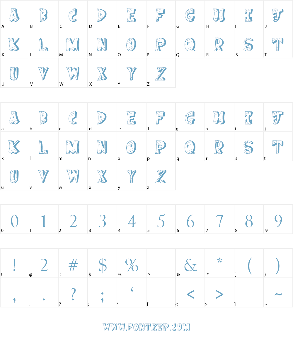 Cake Nom Font Character